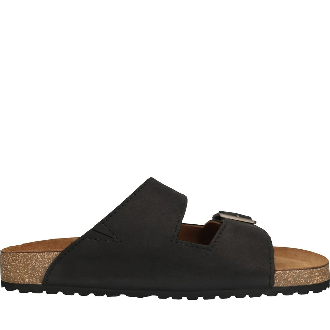 black casual open slippers