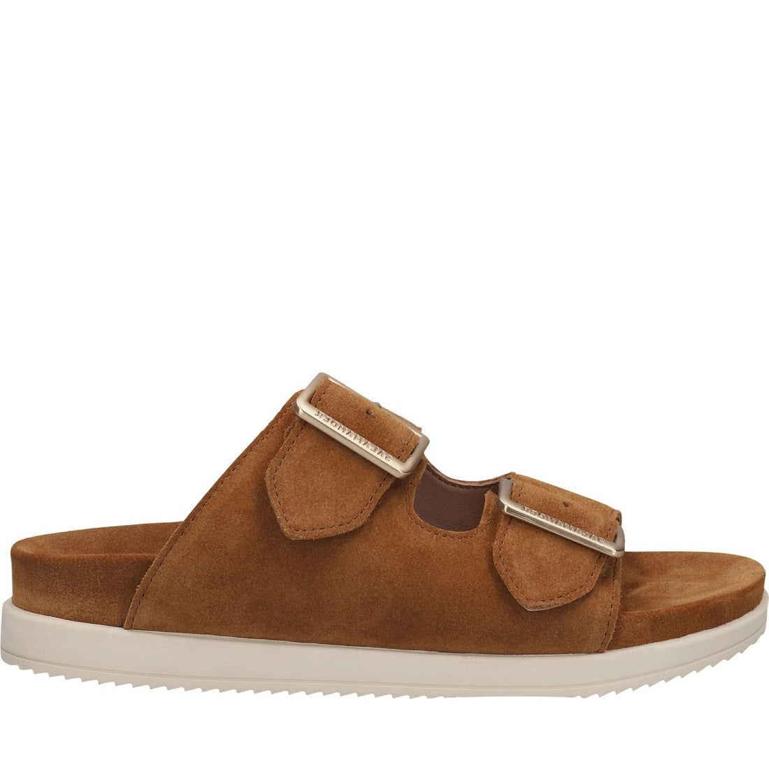 cognac casual open slippers