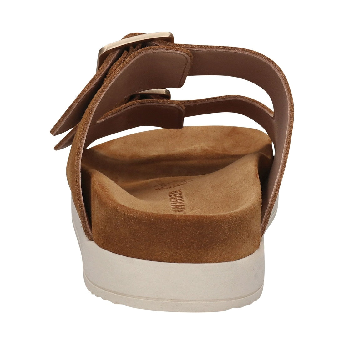 cognac casual open slippers