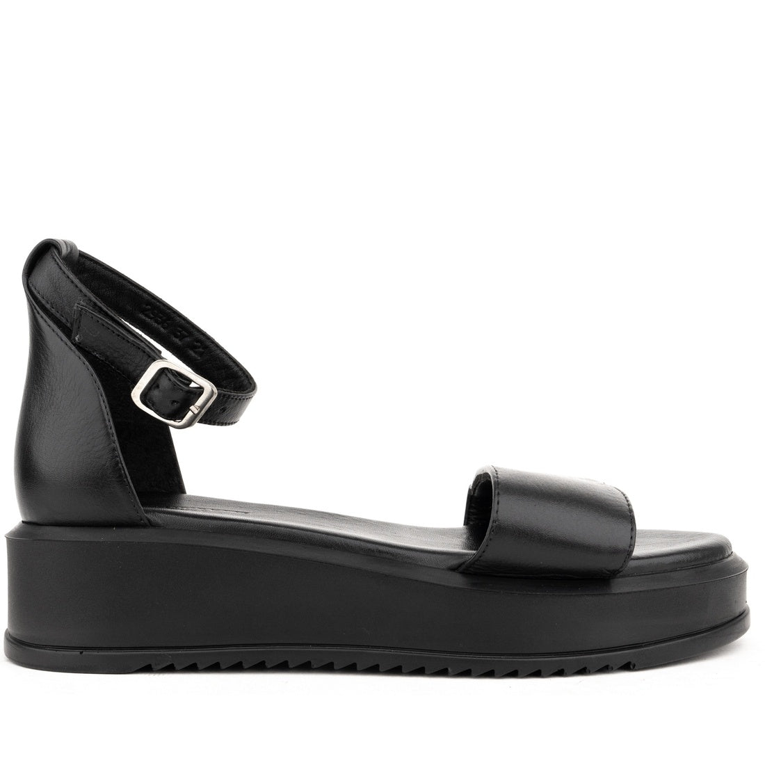 black casual open sandals