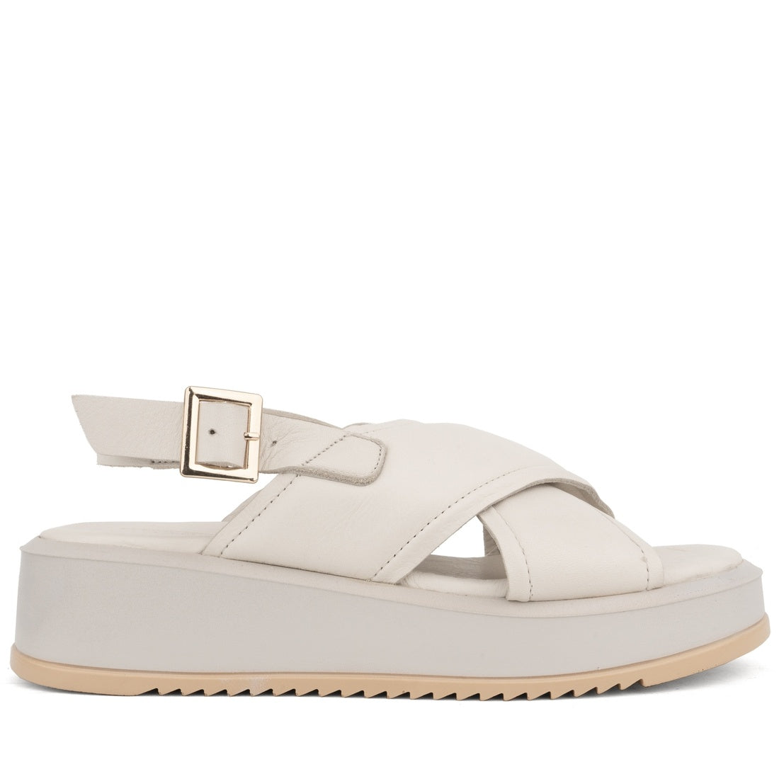 white casual open sandals