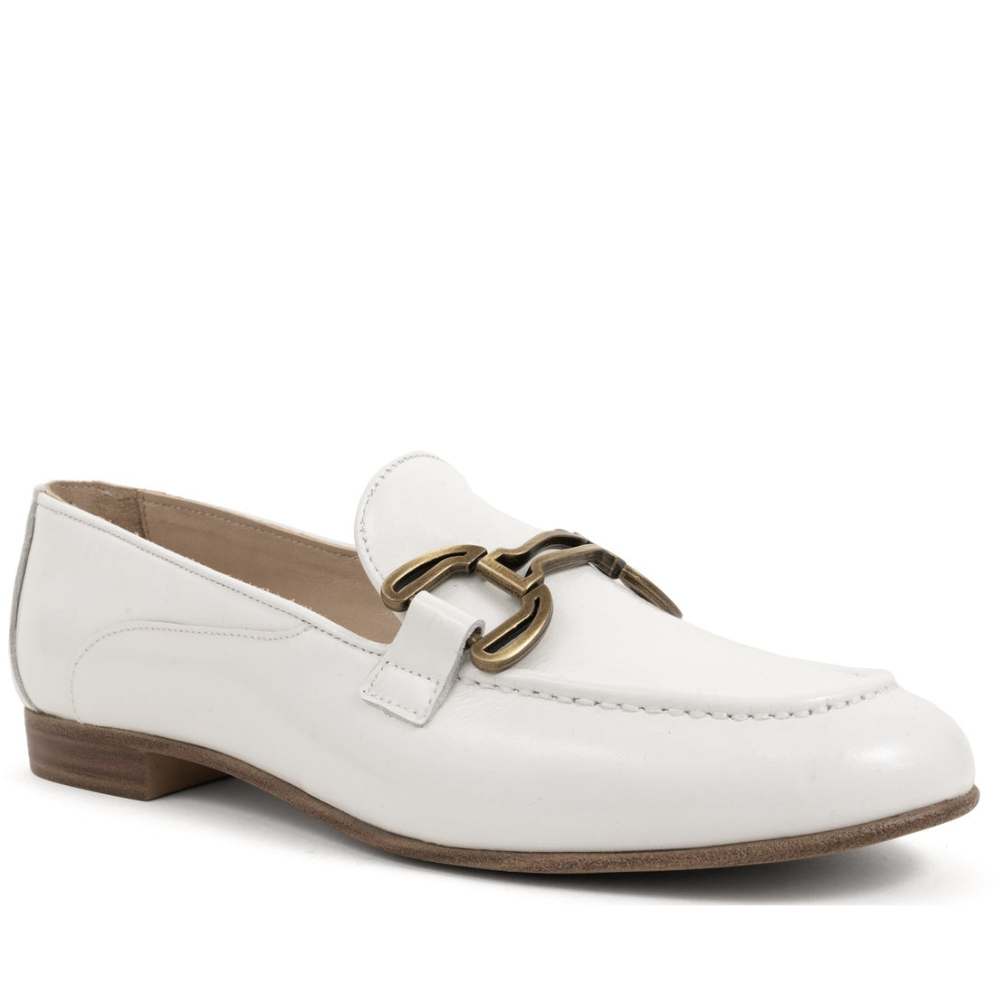 white casual closed shoes