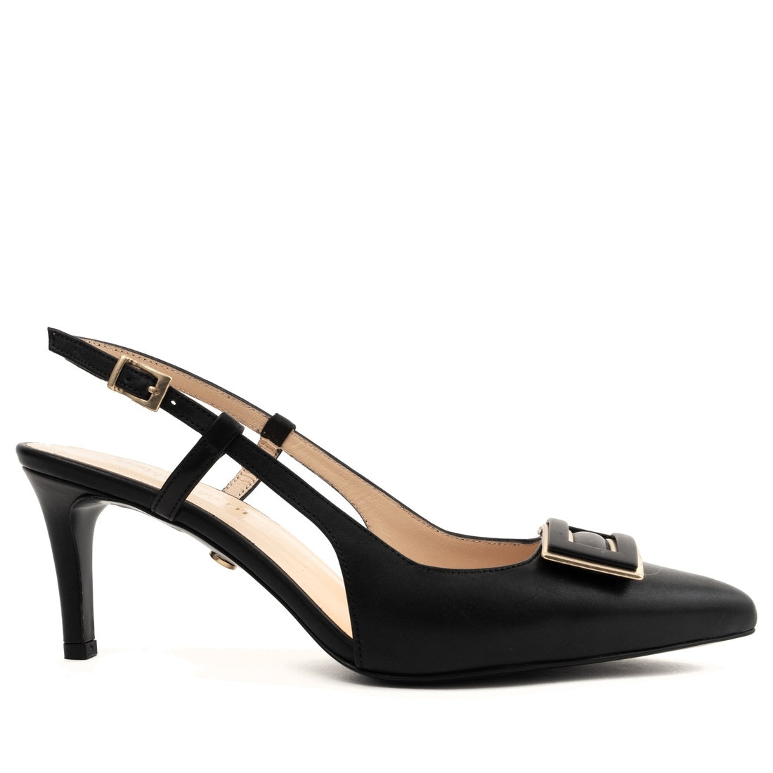 black classic part-open pumps
