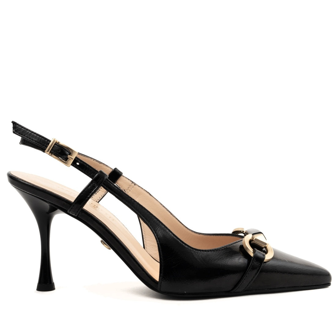 black classic part-open pumps