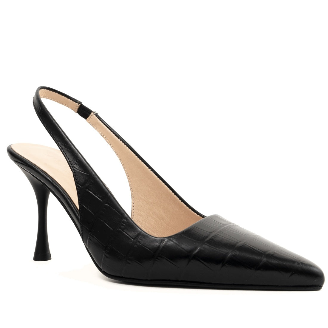black classic part-open pumps