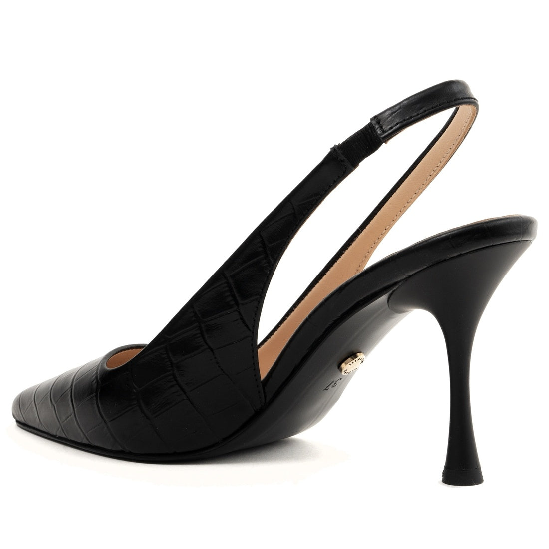 black classic part-open pumps