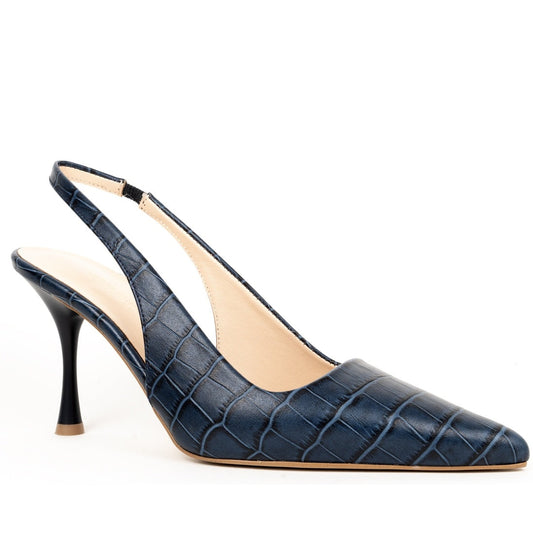 blue classic part-open pumps