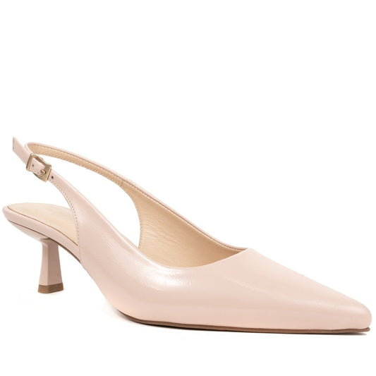 pink classic part-open pumps
