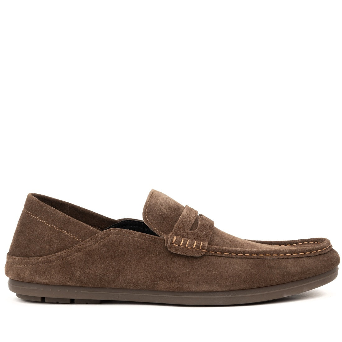 brown casual closed mocasins