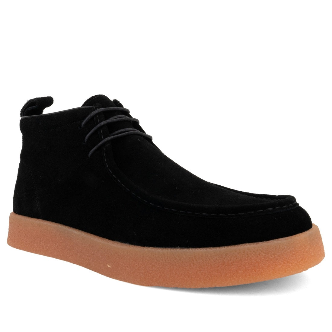 black casual closed booties