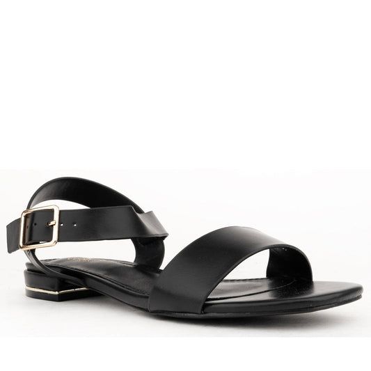 black open sandals