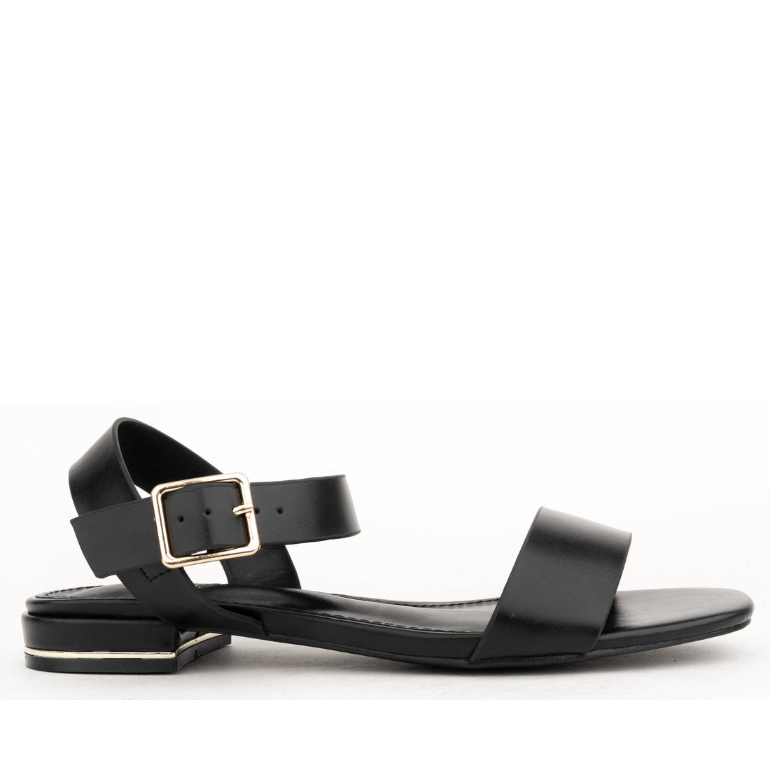 black open sandals