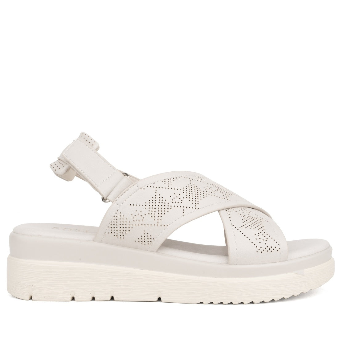 white open sandals