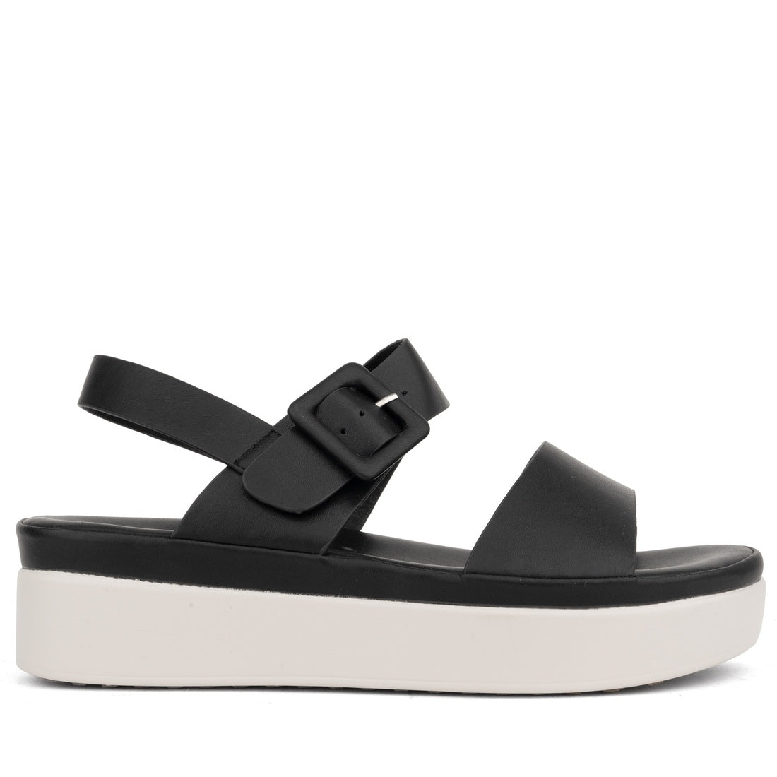 black open sandals