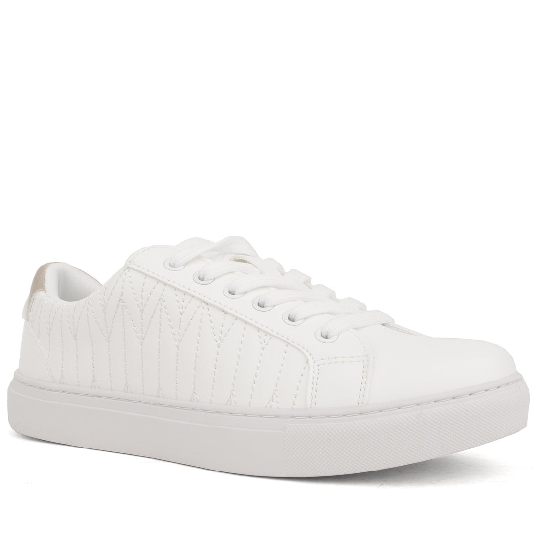 white closed sneakers