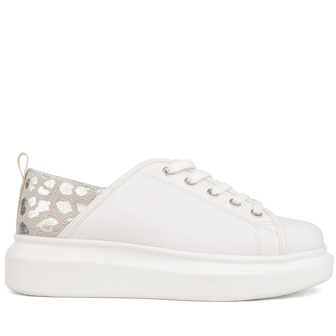 white closed sneakers