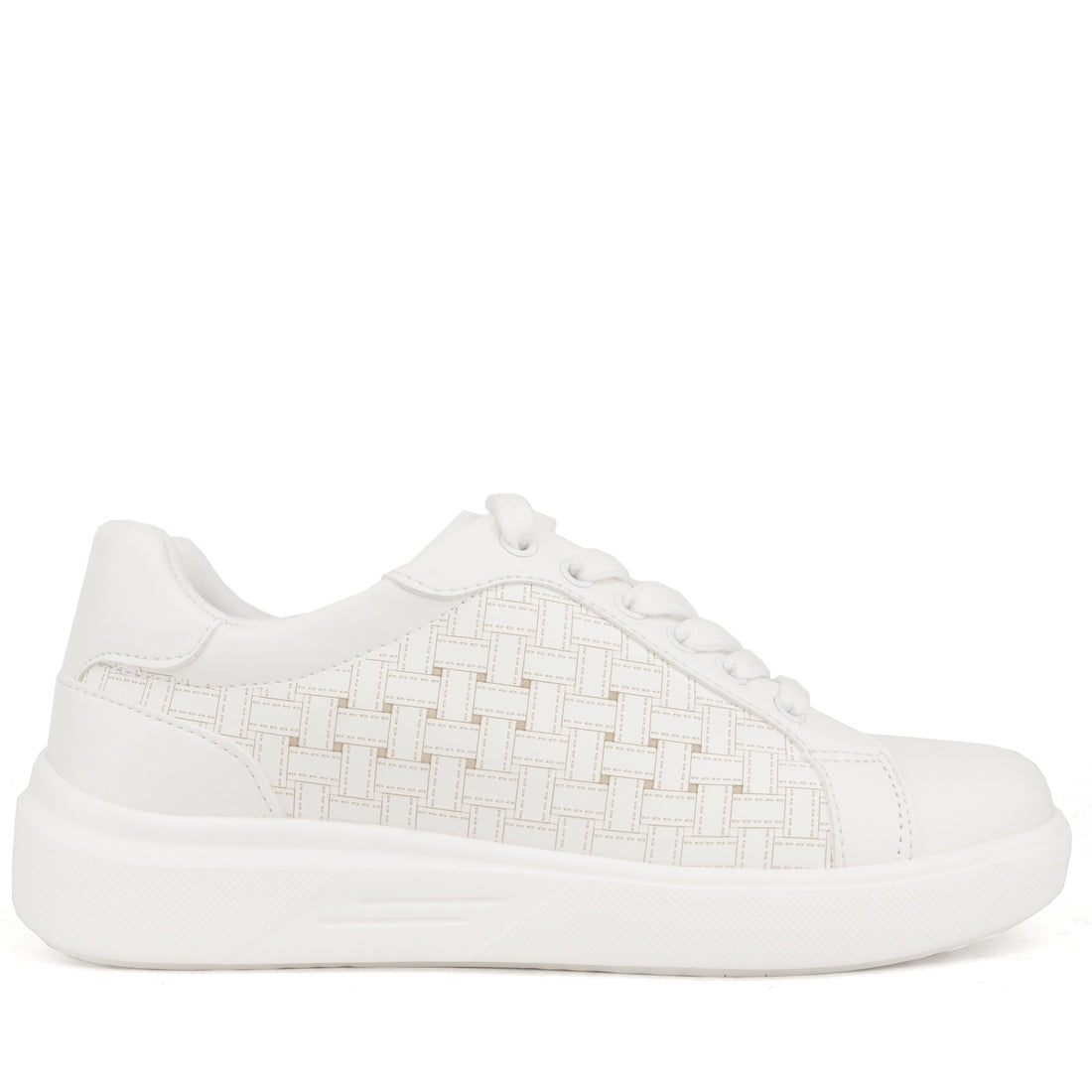white closed sneakers