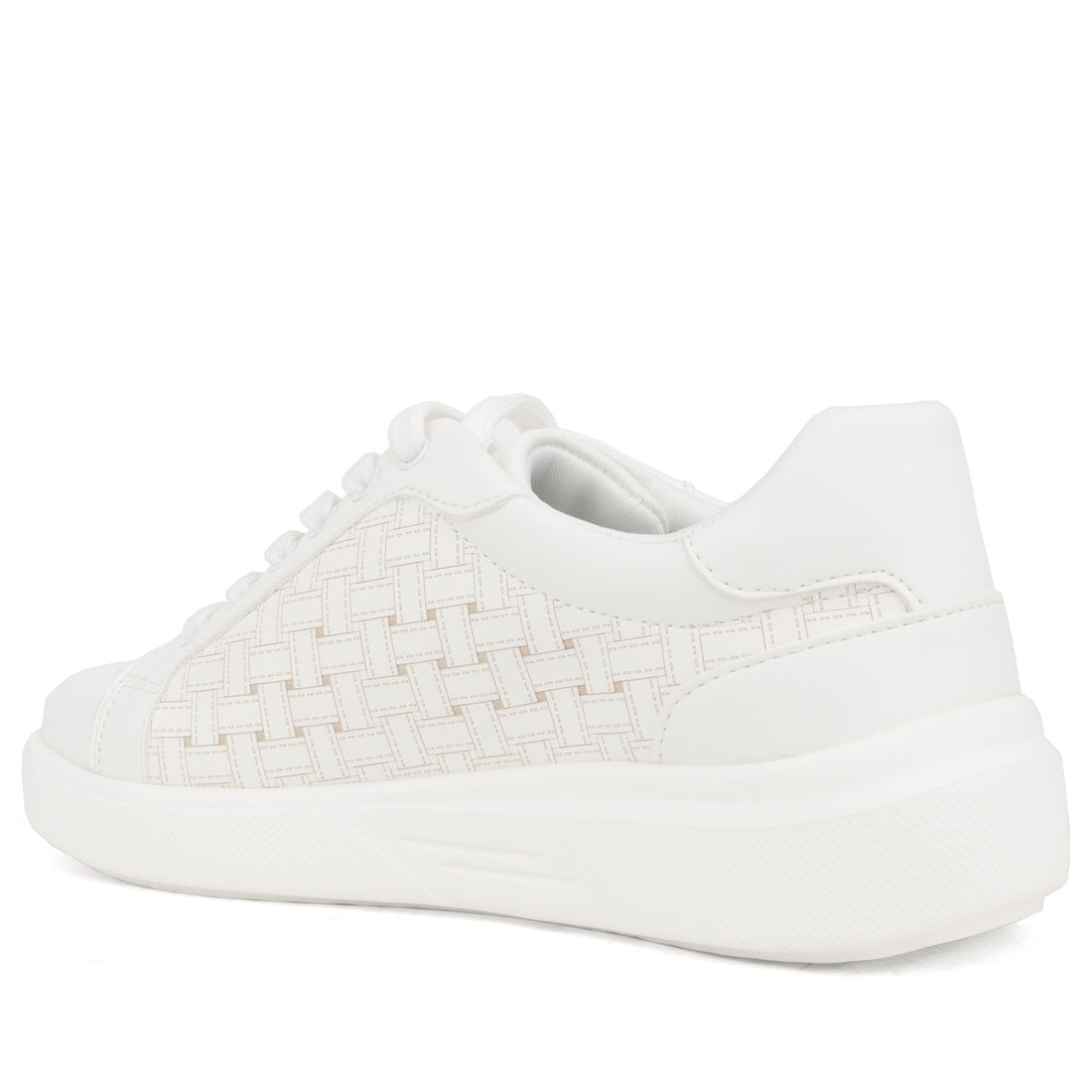 white closed sneakers