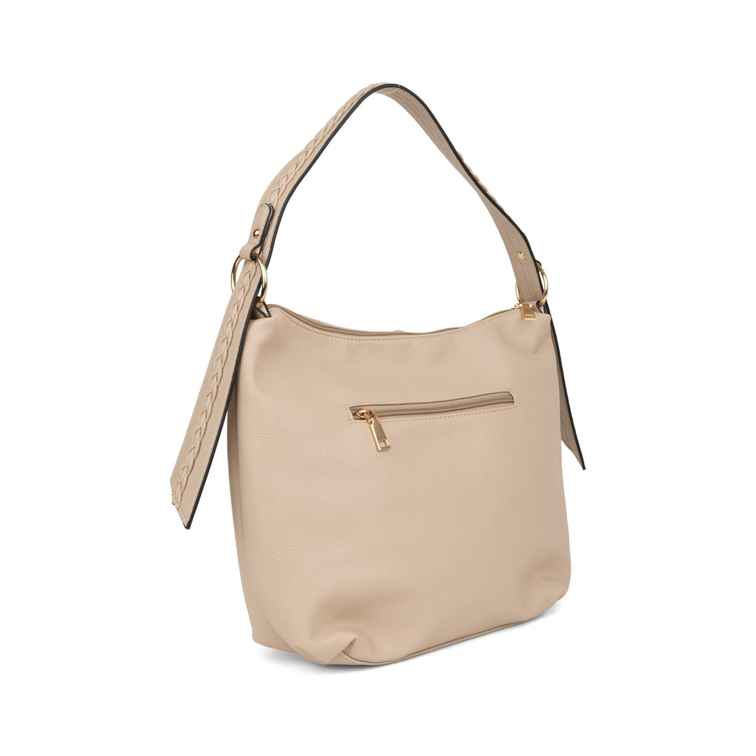 beige casual shoulder bag