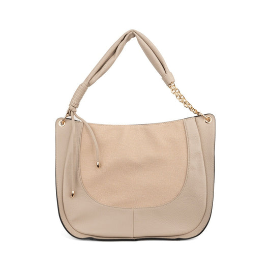 beige casual shoulder bag
