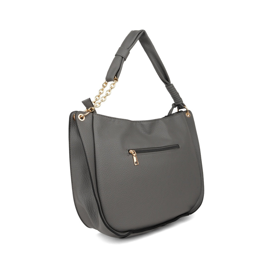 grey casual shoulder bag