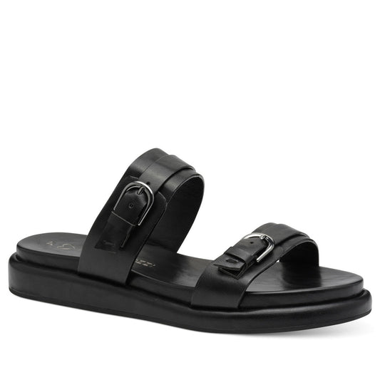 black casual open sandals