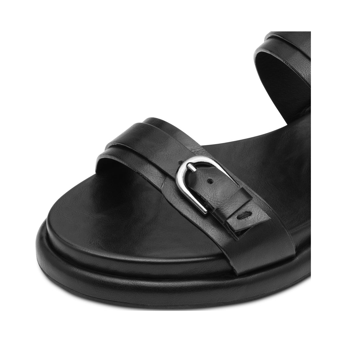 black casual open sandals