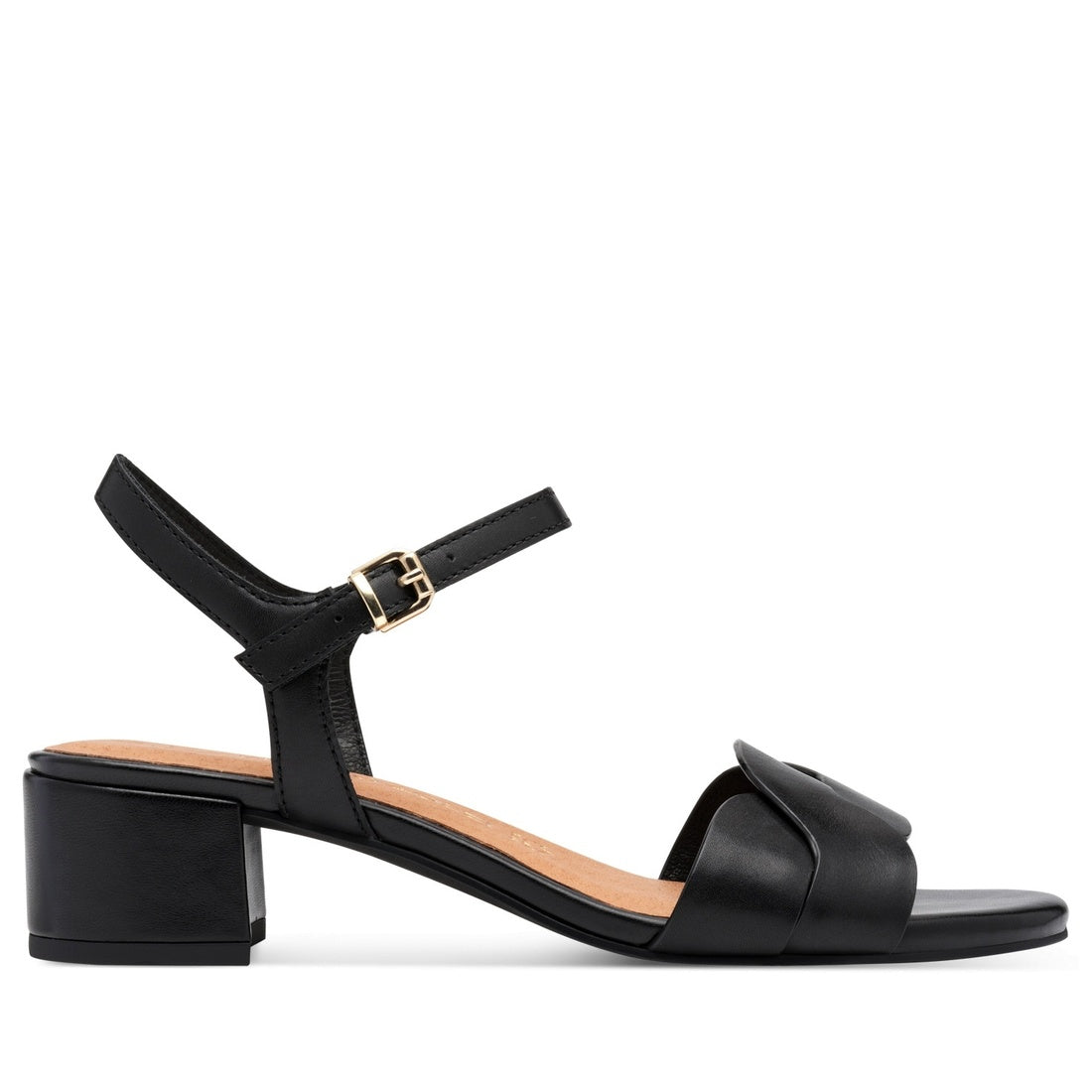 black casual open sandals