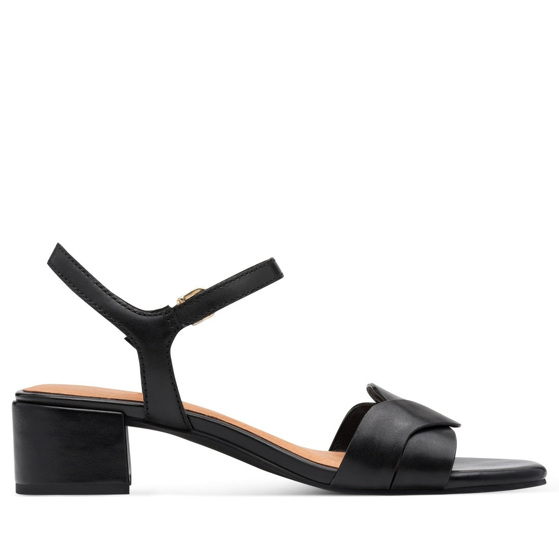 black casual open sandals