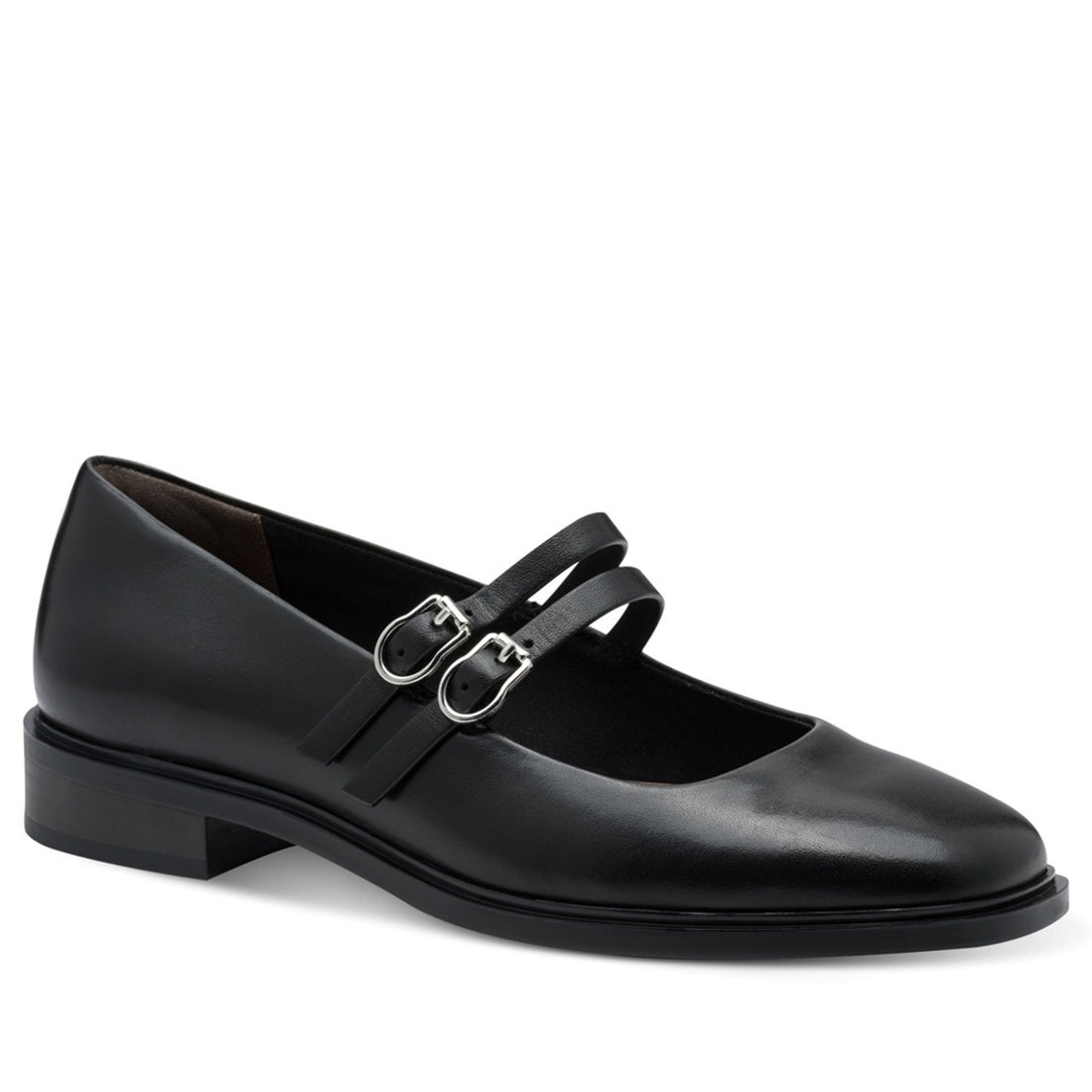 black casual closed ballerinas