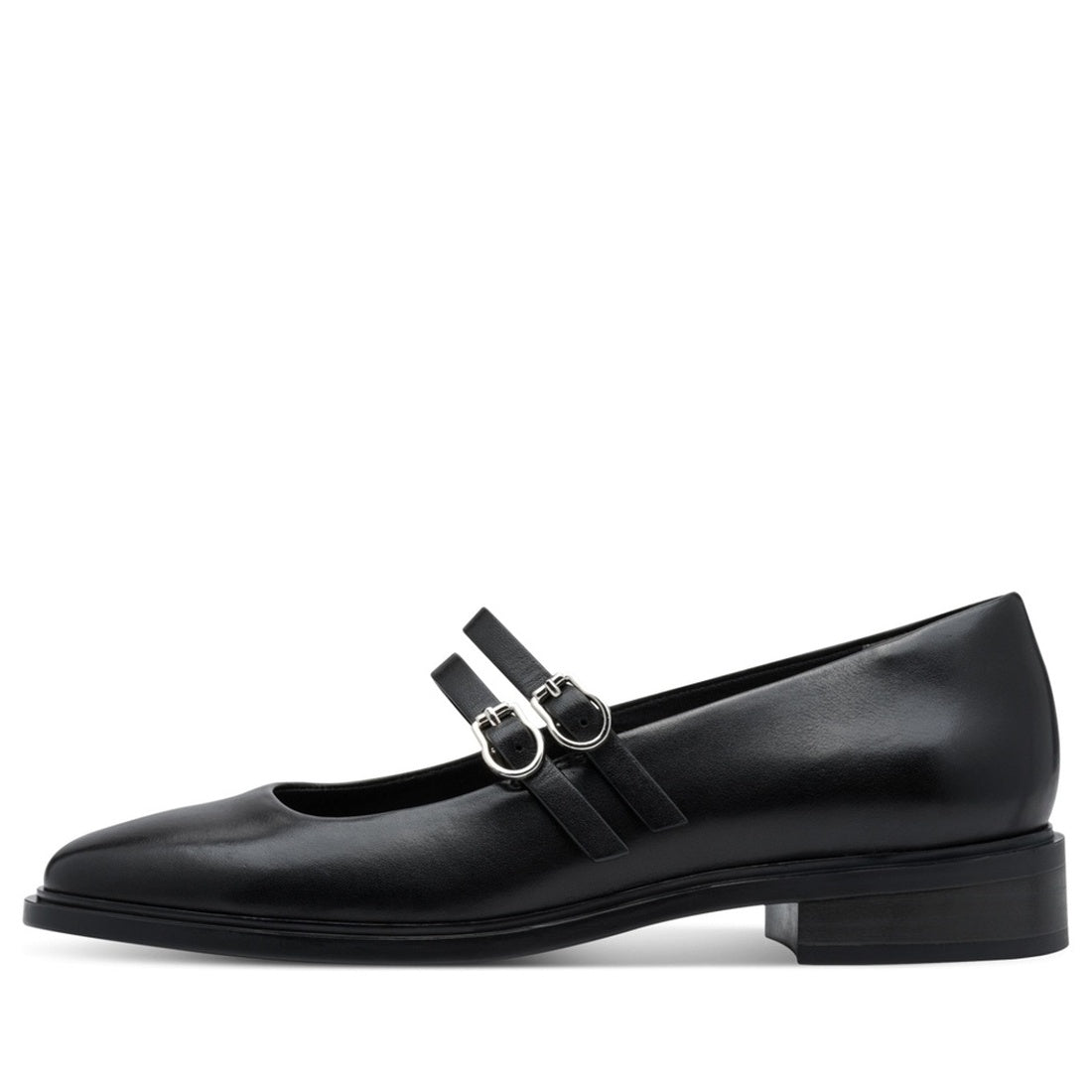 black casual closed ballerinas