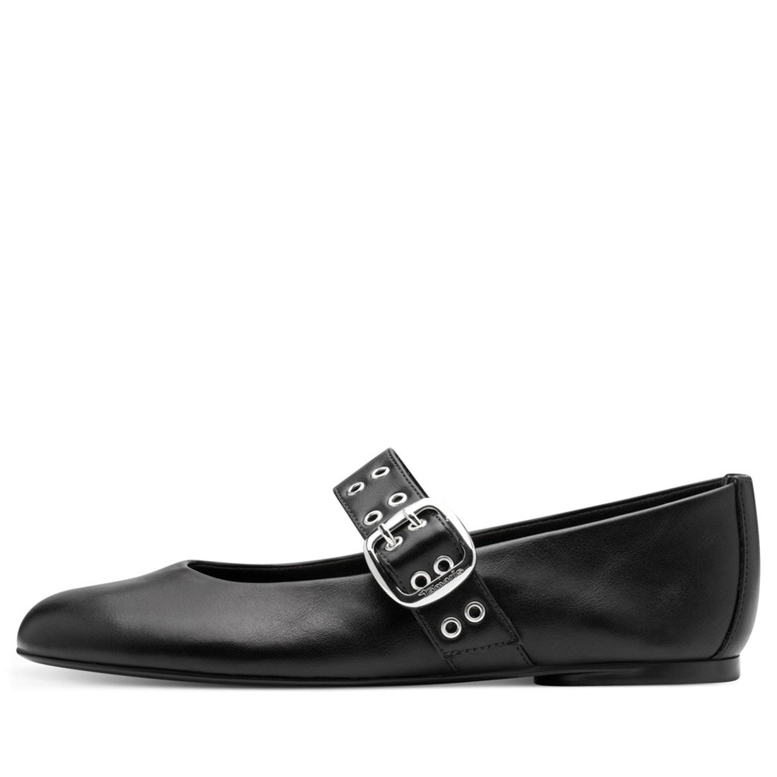 black casual closed ballerinas