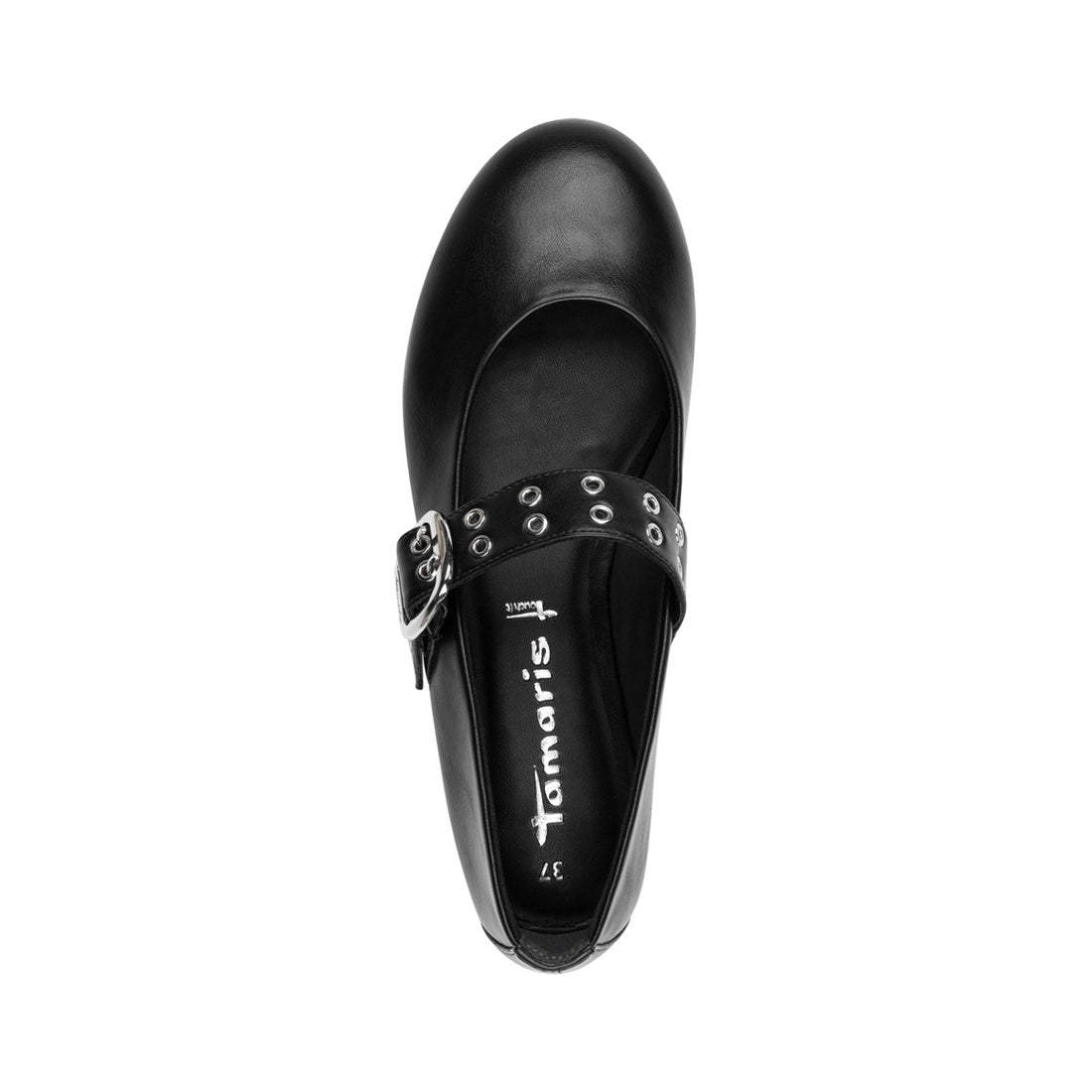 black casual closed ballerinas