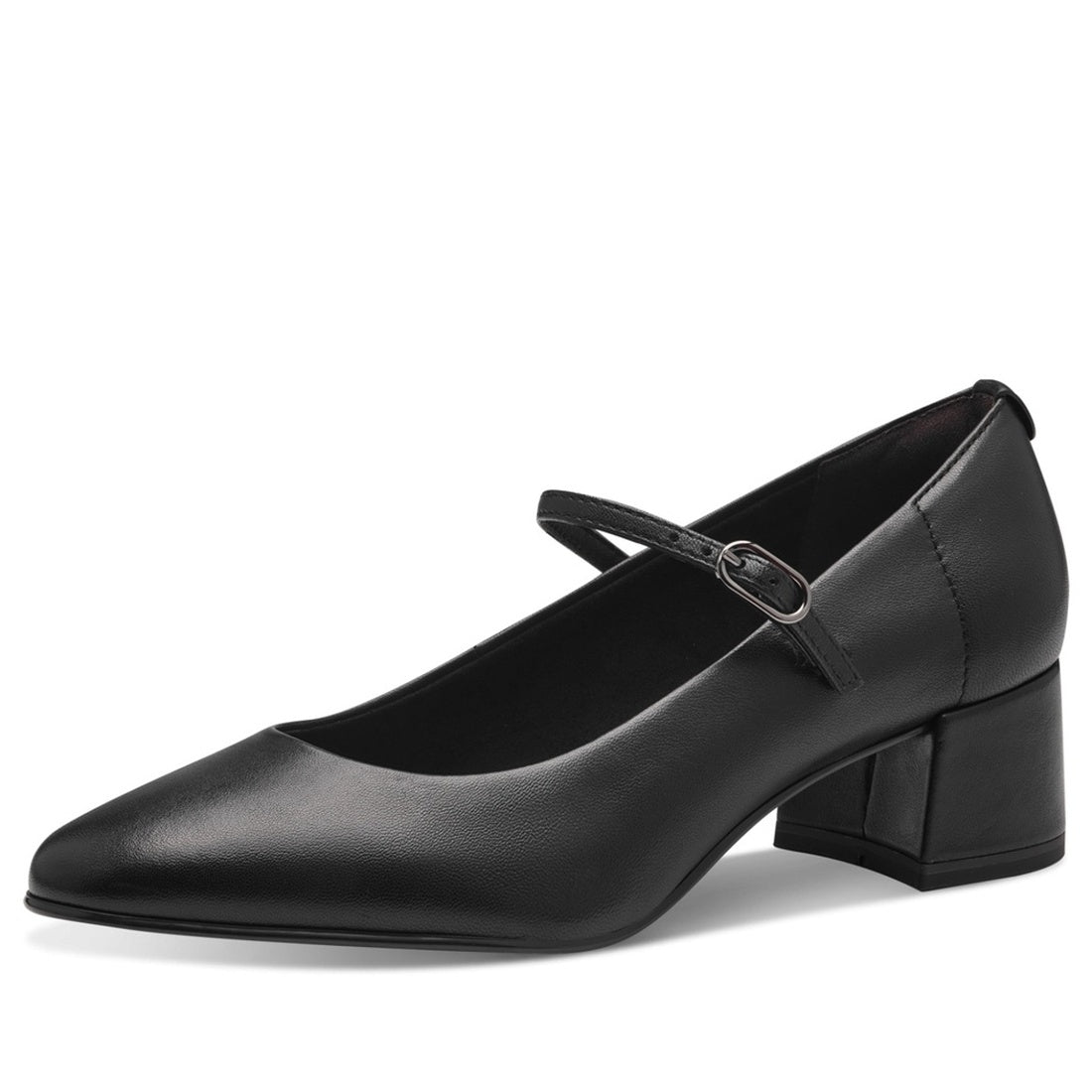 black elegant closed pumps