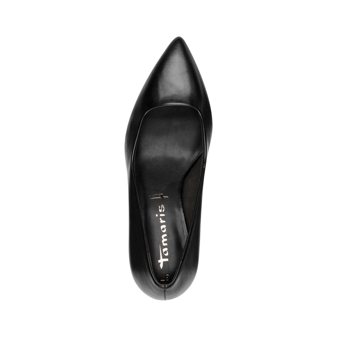 black elegant closed pumps