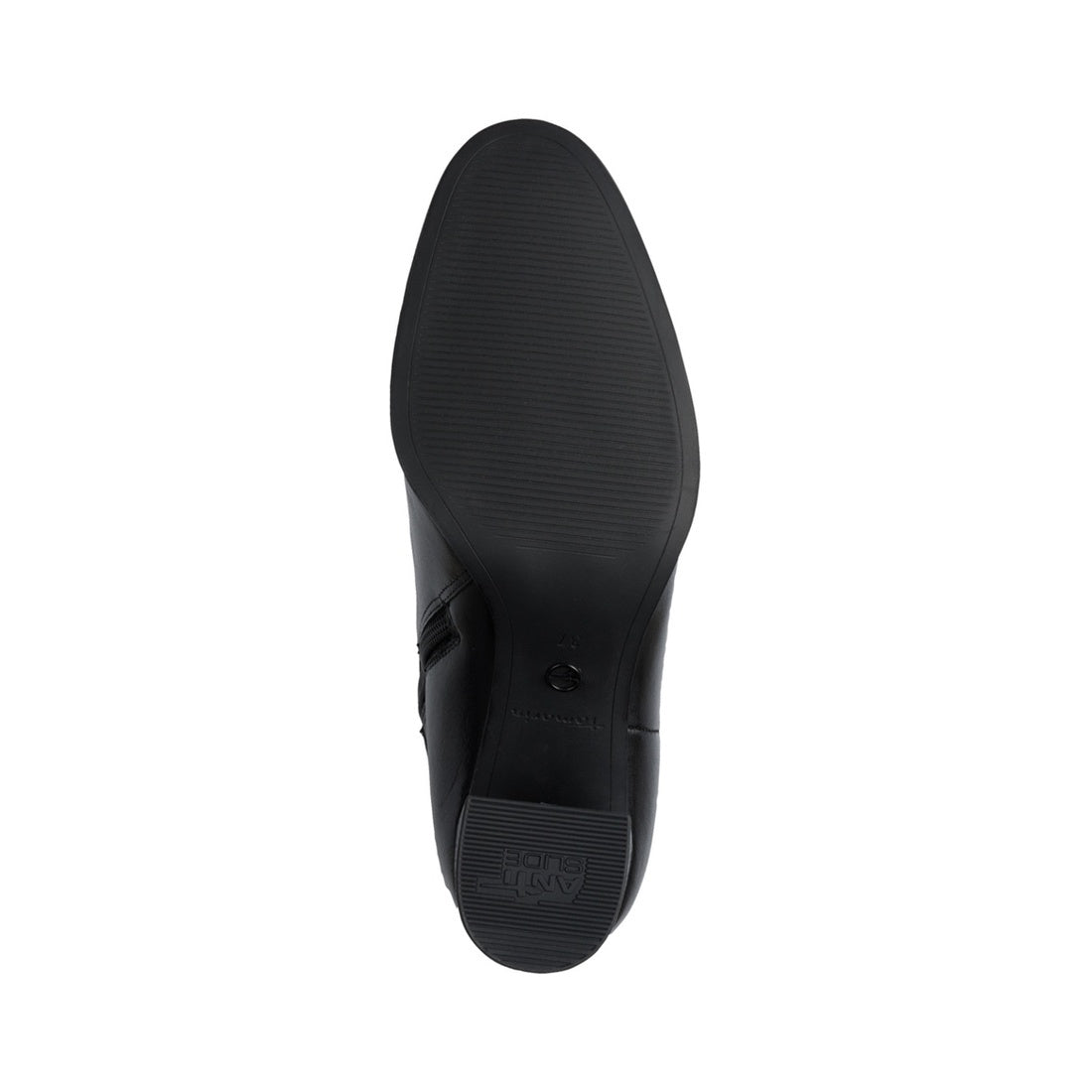 black casual closed booties