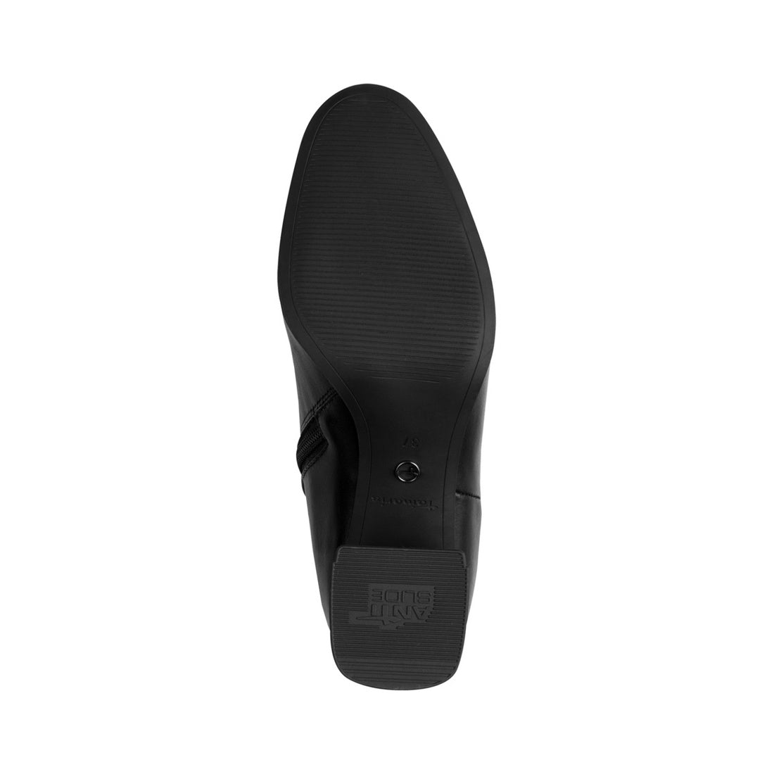 black casual closed booties