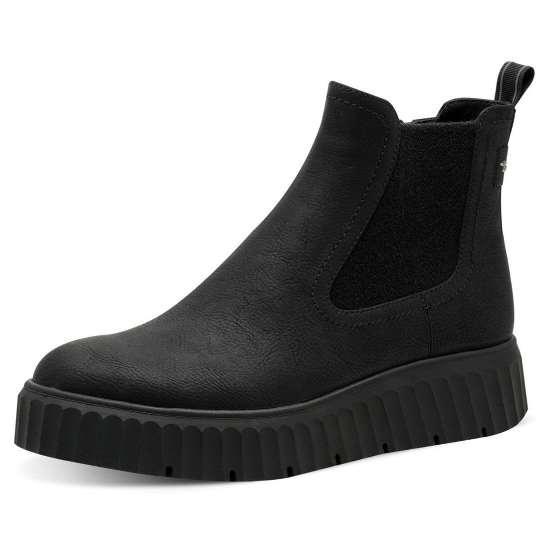 black casual closed booties