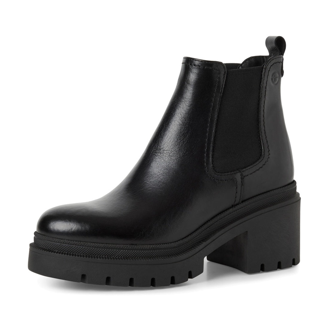 black casual closed booties