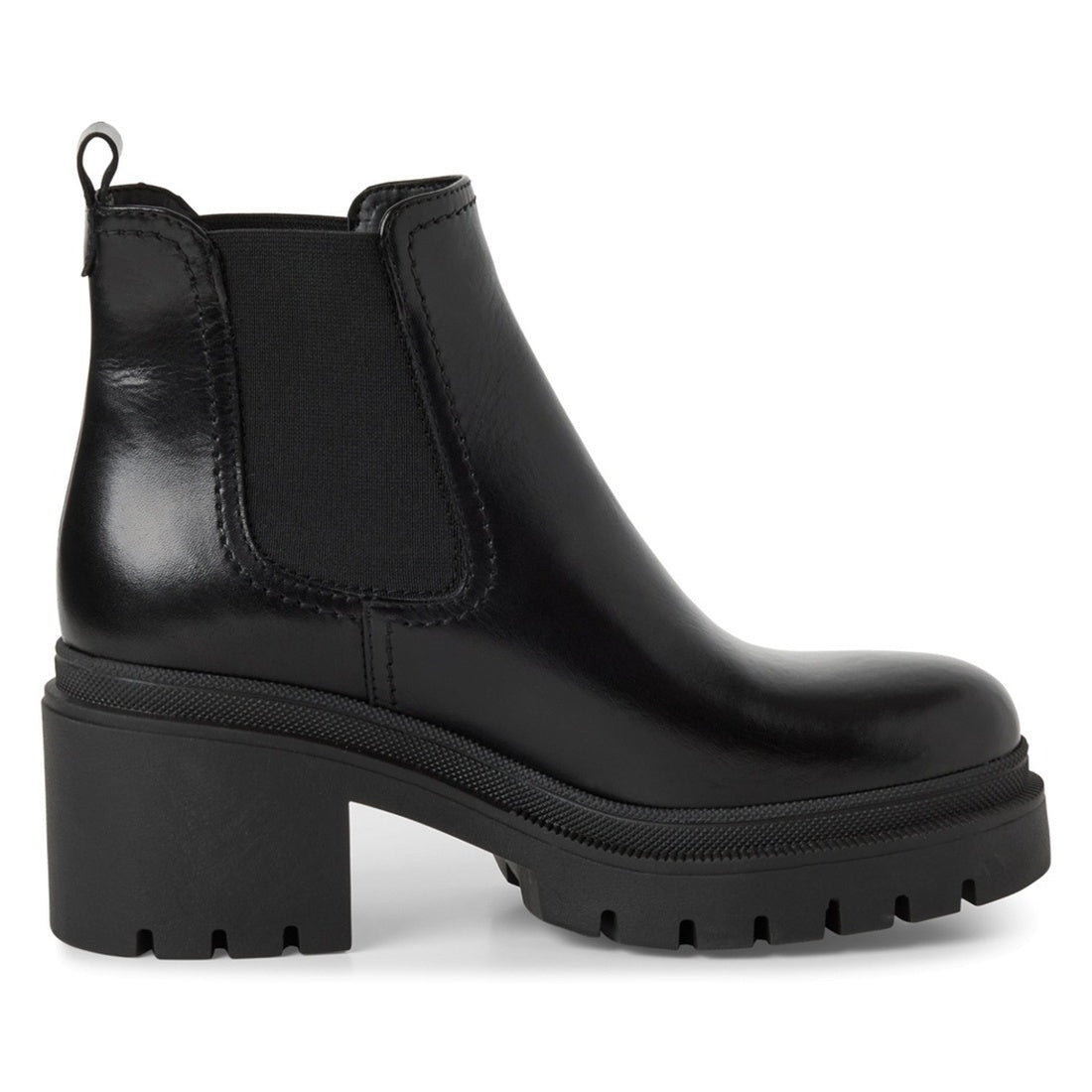 black casual closed booties