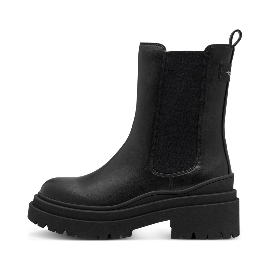 black casual closed booties