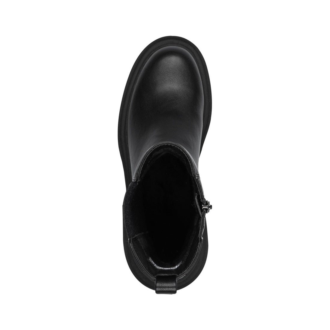 black casual closed booties