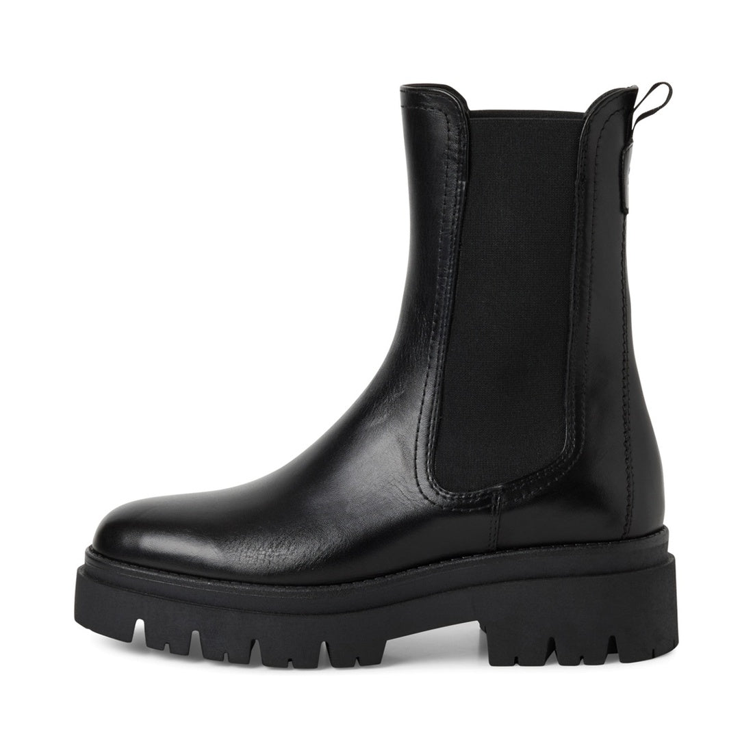 black casual closed booties