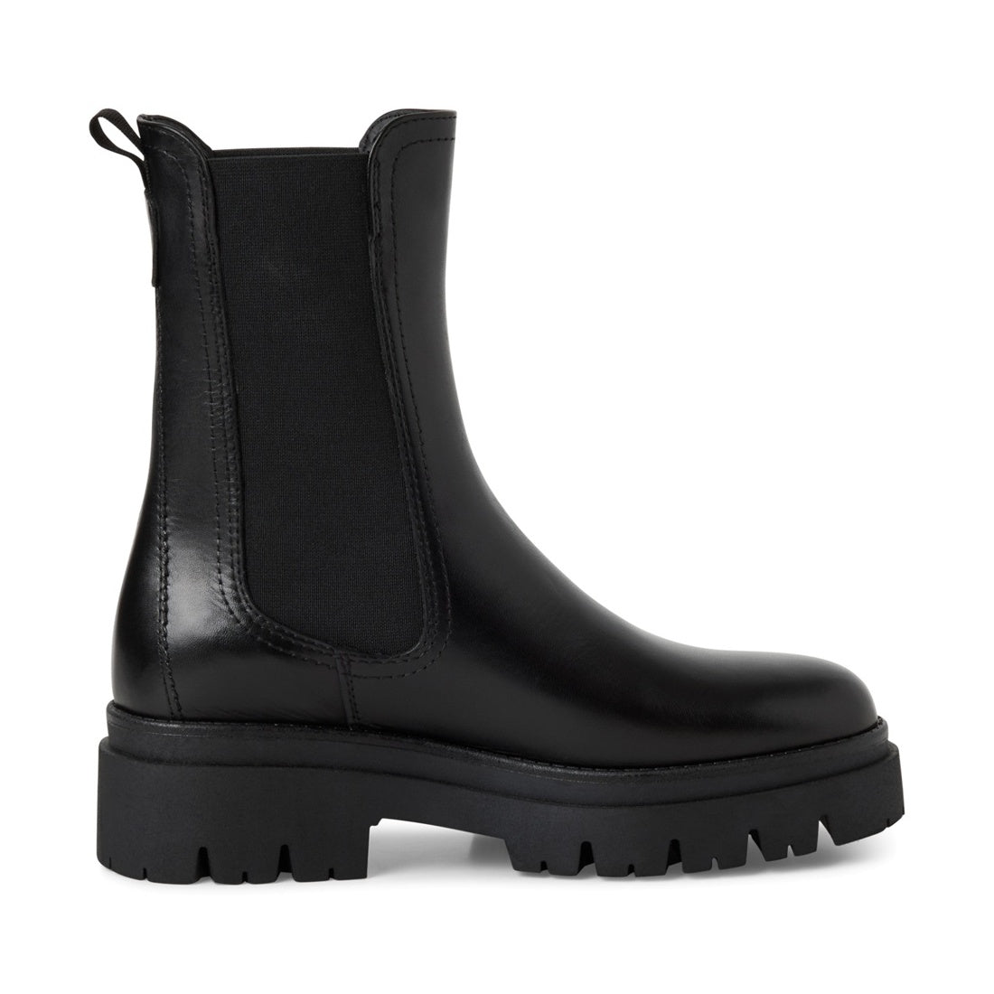 black casual closed booties