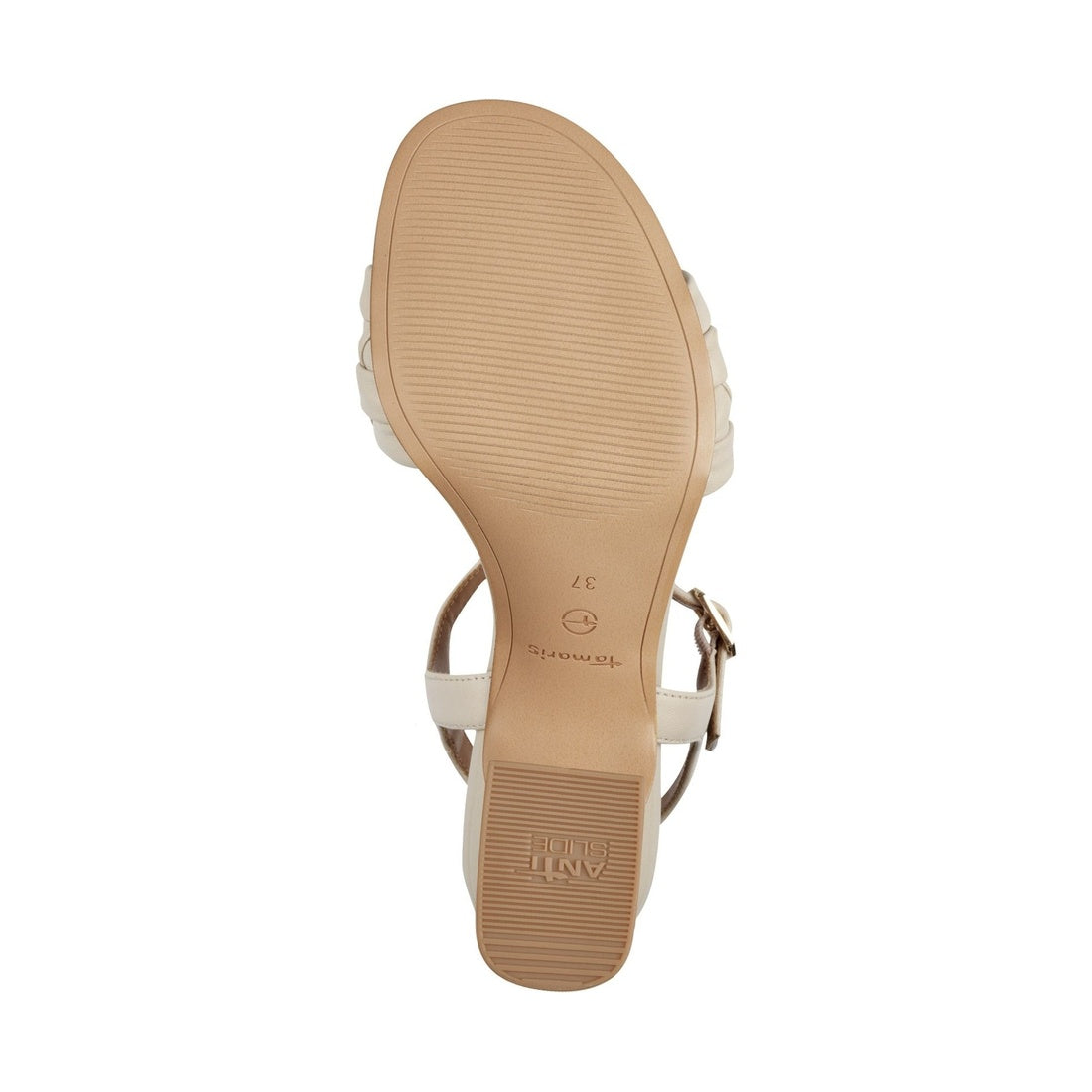 beige casual open sandal heel