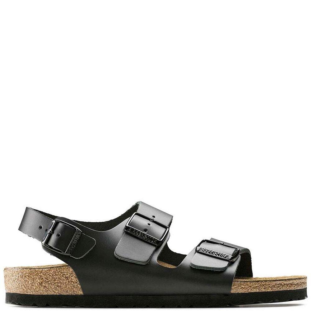 Birkenstock Mens Milano Bs Black Sandals 0034193 | Vilbury London