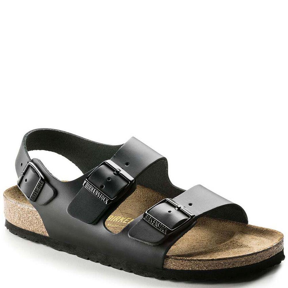 Birkenstock Mens Milano Bs Black Sandals 0034193 | Vilbury London