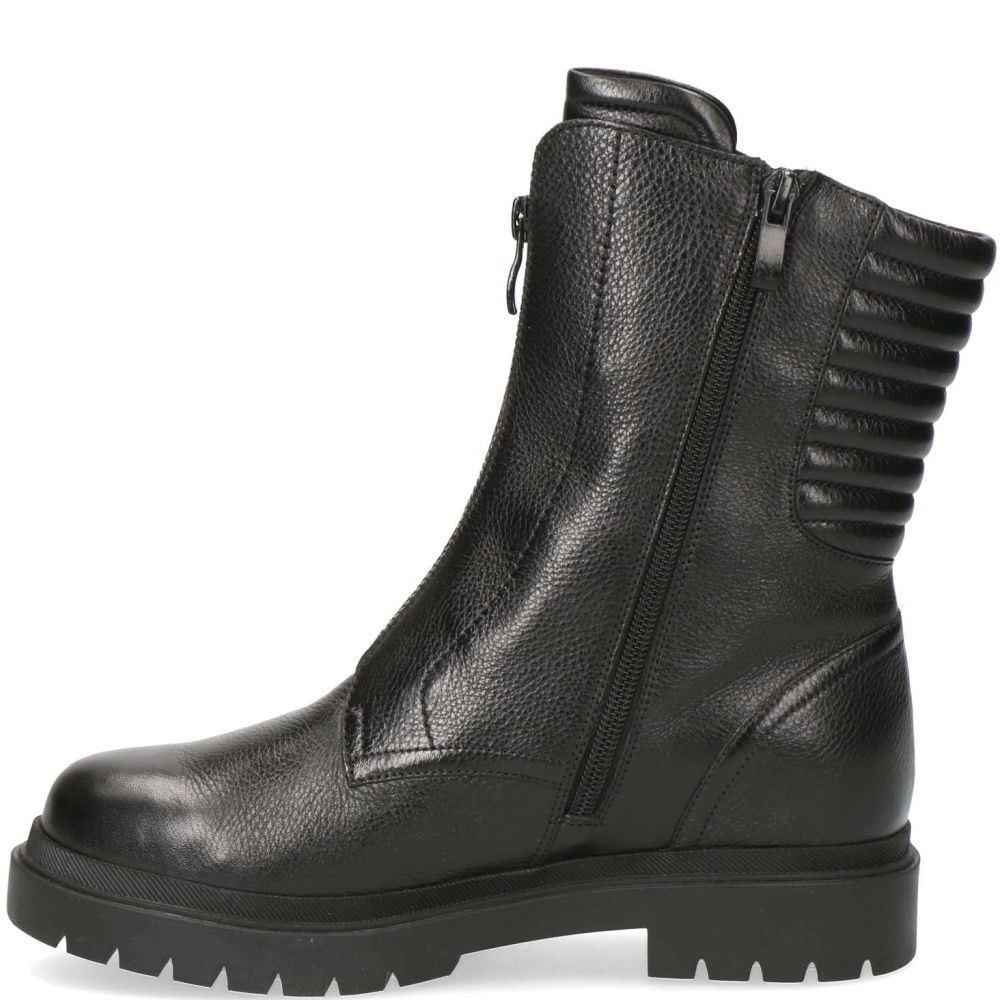 Caprice Womens Black Casual Leather Booties 9-26454-27-022 | Vilbury London