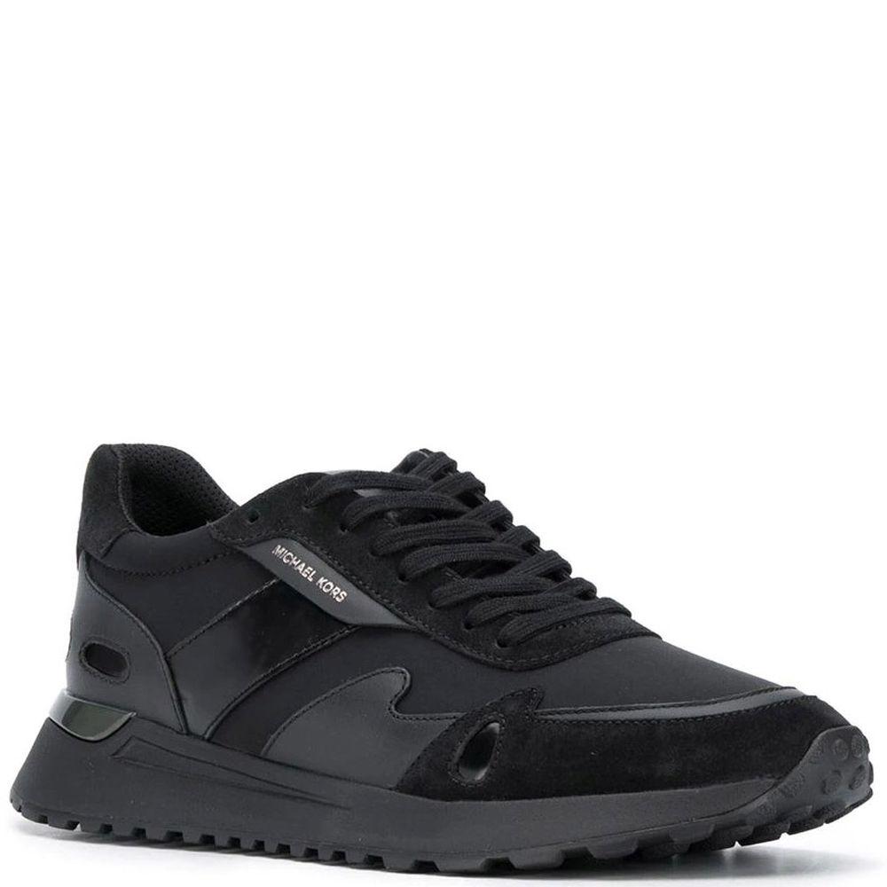 Michael Kors Mens Miles Black Trainers 42F9MIFS1S | Vilbury London