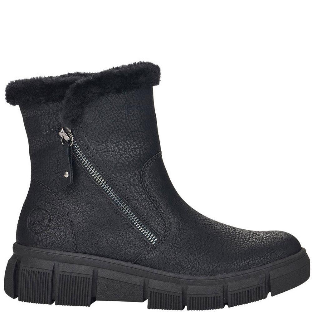 Rieker Womens Black Casual Boots X3461-00 | Vilbury London